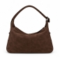 Preview: HELENA SUEDE BROWN Wildleder Handtasche