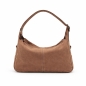 Preview: HELENA SUEDE COFFEE Wildleder Handtasche