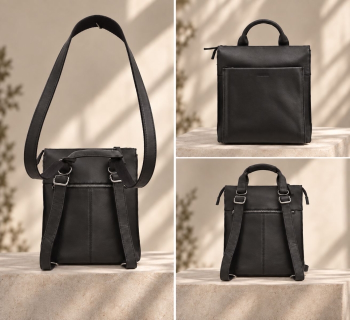 POCKET BACKPACK BURNED COGNAC
