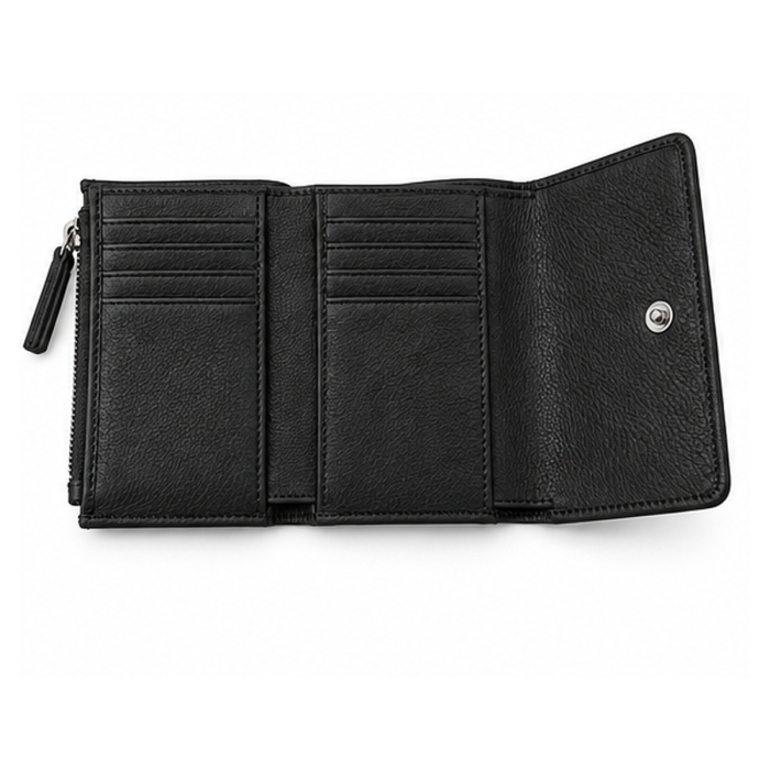 Preview: MIDI FLAP WALLET BLACK