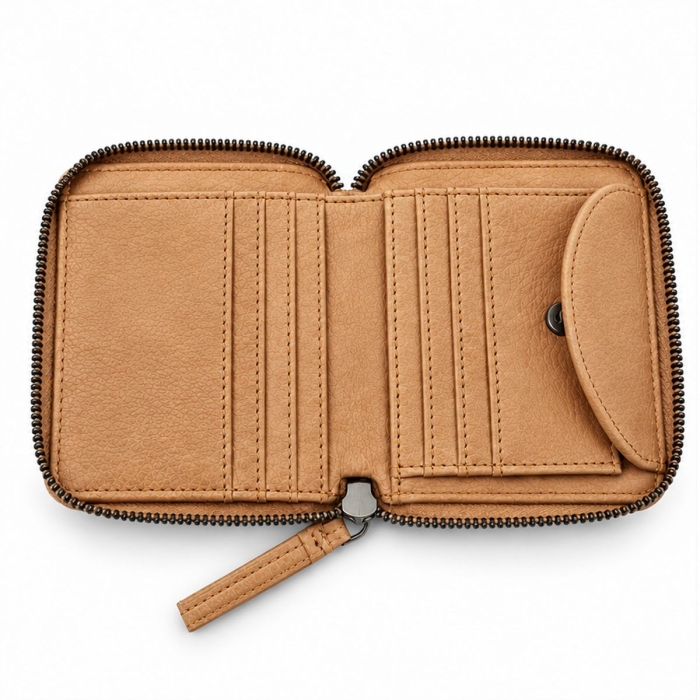 Preview: MIDI ZIP WALLET TAN
