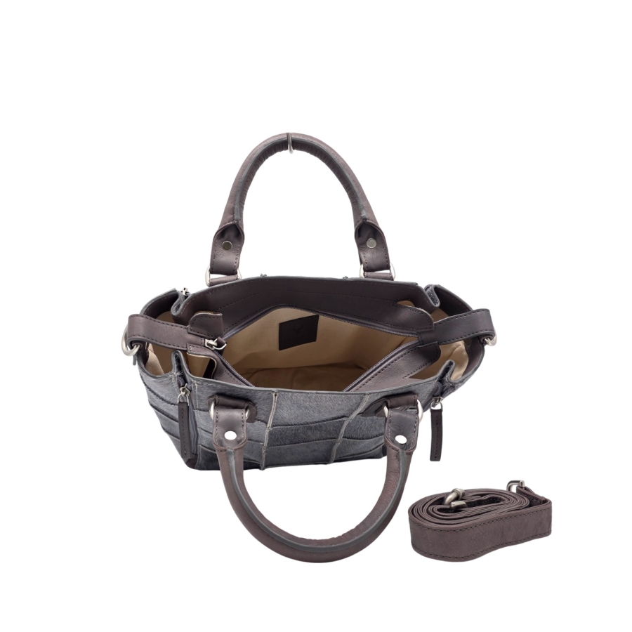 JACKIE SHERPA SALT&PEPPER Handtasche