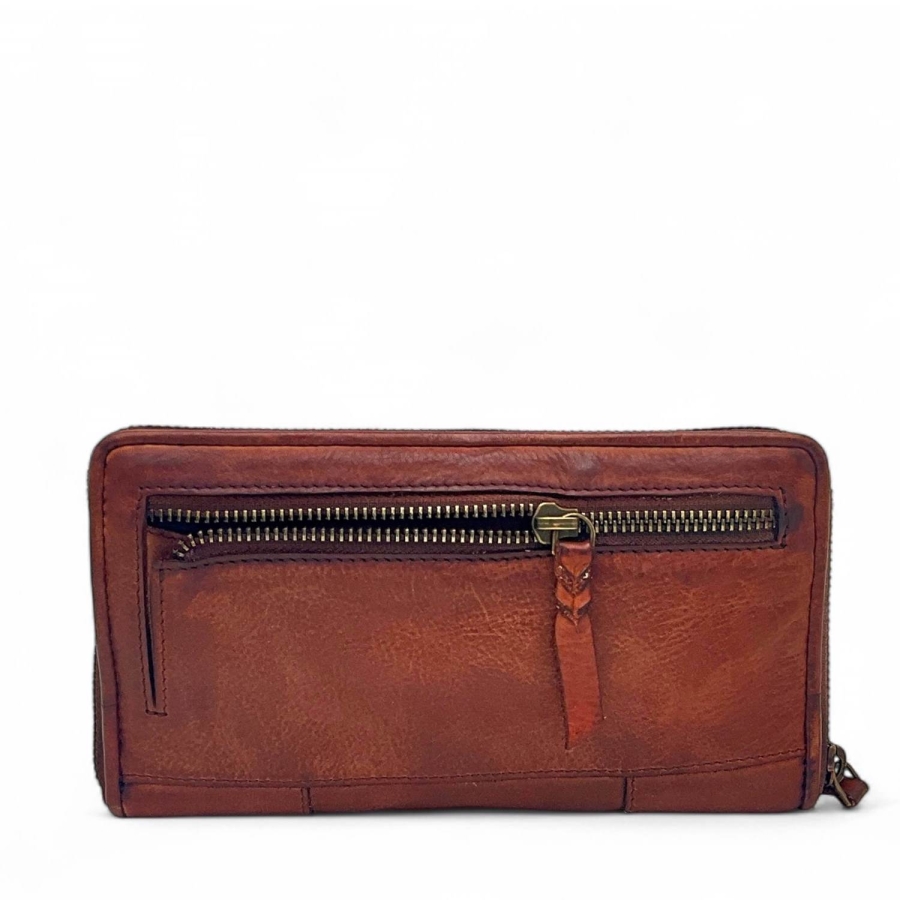 ZIP WALLET BURNED COGNA ZIP WALLET BURNED COGNA