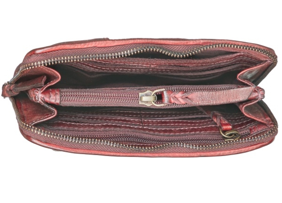 ZIPWALLET BURGUNDY