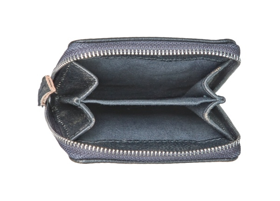 MINI ZIP WALLET BLACK Geldbörse