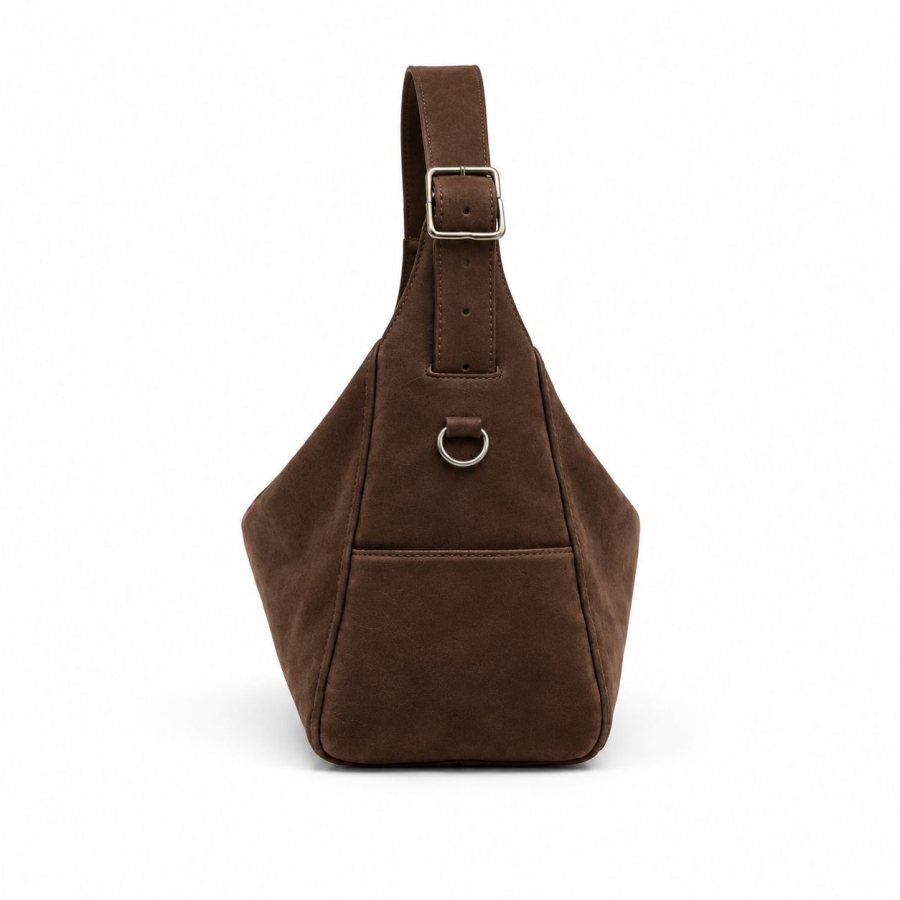 HELENA SUEDE BROWN Wildleder Handtasche