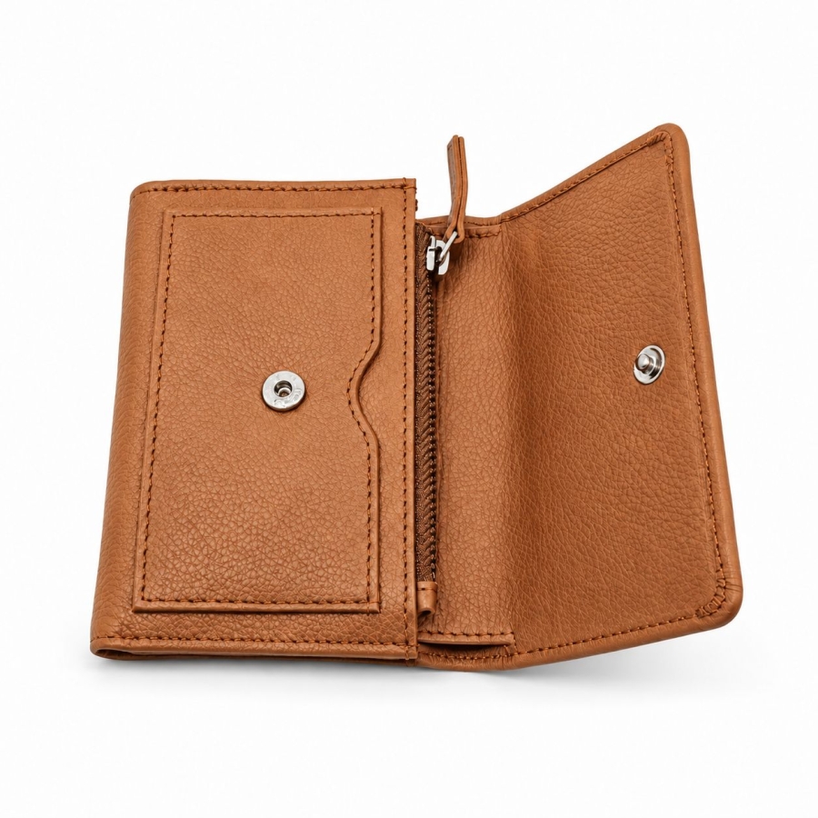 MIDI FLAP WALLET LIGHT TAN