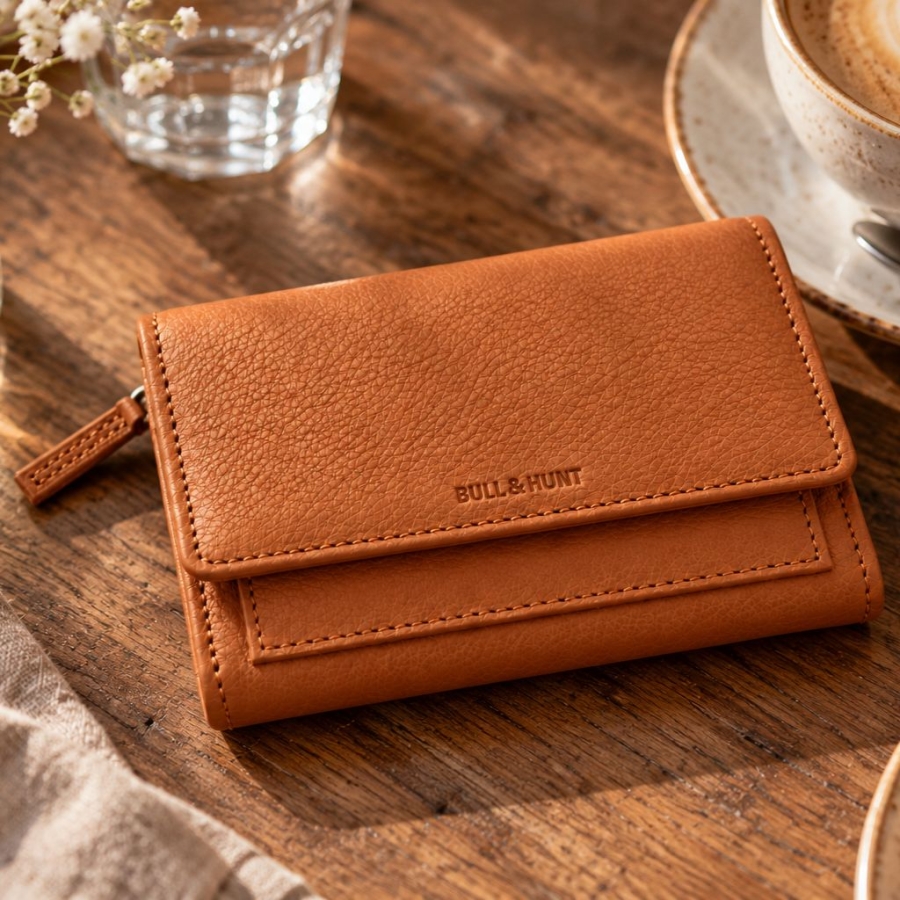 MIDI FLAP WALLET LIGHT TAN