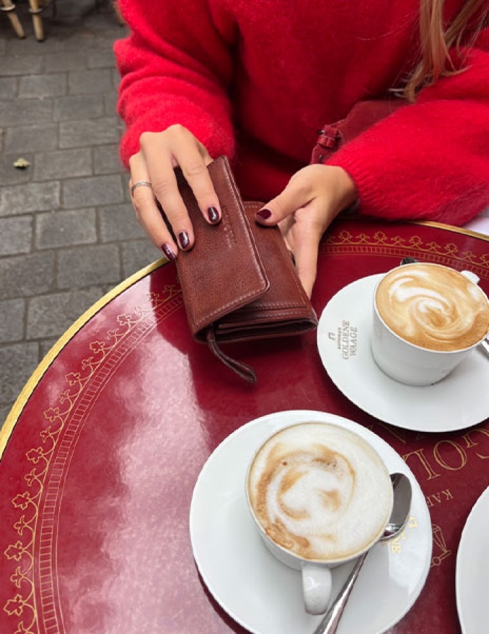 MIDI FLAP WALLET COGNAC